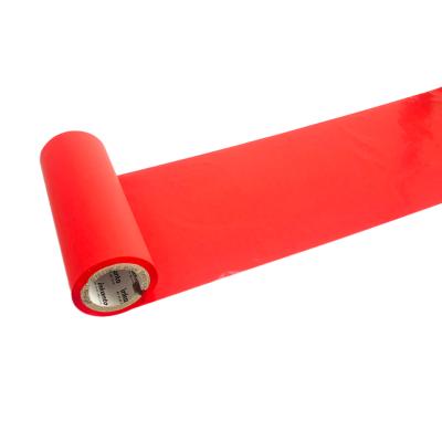 China Resin COMPATIBLE Red Color H1312R Thermal Transfer Ribbon For TTO or Rolls Printer Thermal Paper Competitive Price Durable Single Corner for sale