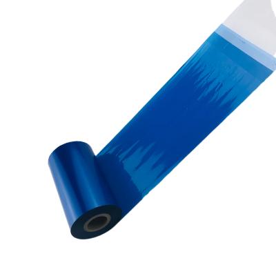 China H0268BL Best Choice Blue Ribbon Label 2021 COMPATIBLE Wax Resin Barcode Printer Hot Selling Blue Thermal Ribbon WAX and Resin Transfer for sale