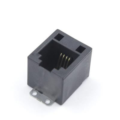 China 180 Degree Rj45 Surface Mount Network Jack Unshielded 4p4c 1X1 Without Leds TM52S211SXX44 for sale