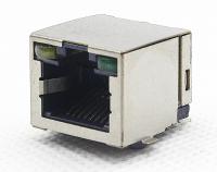 China 1x1 porto 8P8C SMT RJ45 Jack/rede Jack montagem da superfície com diodo emissor de luz TM5JS811EX115 à venda