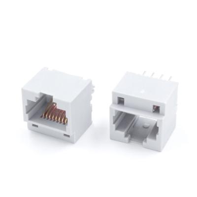 China Single Port Low Profile Pcb Mount RJ45 Connector Without Magnetic TM52F811SXX1G for sale