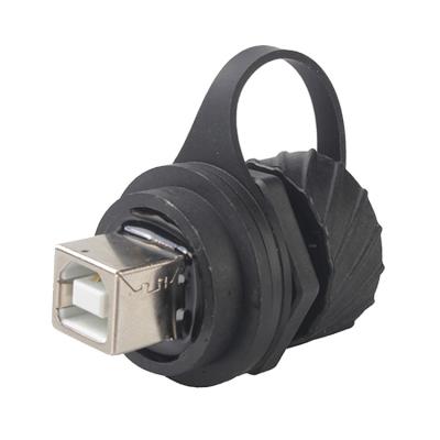 중국 USB 유형 B IP68 125V 1.5A RJ45 방수 커플러 패널 마운트 판매용