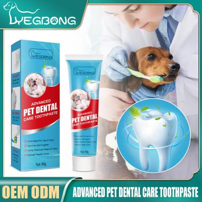 China Universal Fresh Cat Tartar Anti-Bad Breath Dog Toothpaste YegbongPet Oral Care Cleaning Edible for sale