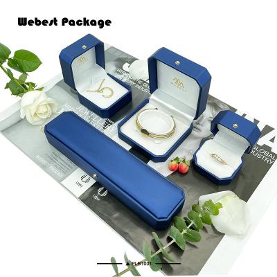 China Eco-friendly Leather Ring Case Eco-friendly Octagon Package Webest Bangle Bracelet Boxes Jewelry Packaging for sale