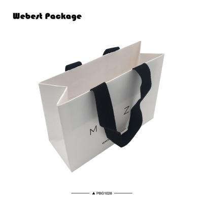 China Fashion Safety Webest White Decoration Handmade Custom Paper Packaging Bag With Cotton Rope for sale