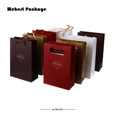 China Webest Recyclable Shopping Paper Bag For Jewelry Gift Package Makeup Paper Bag Boutique Gift Paper Bag for sale