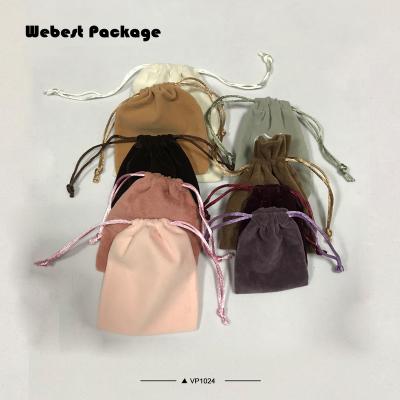 China Webest Recyclable High End Package All Color Jewelry Cloth Pouch Canvas Packaging With Logo for sale