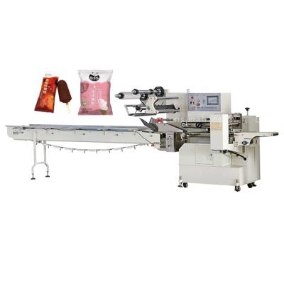 China Servo Automatic Cake Pillow Packing Machine Horizontal Log Flow Packaging Machine for sale