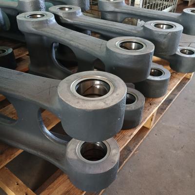 China Customized industrial equipment bulldozer / excavator parts scw480 cantilever connecting rod OEM sand shape casting for sale