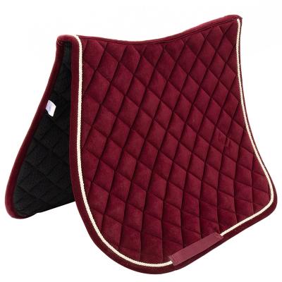 China Factory Wholesale Custom High Quality Fashion Dressage Horsing Equipment Breathable English Saddle Cotton Waffle Cloth Pads For Horse for sale