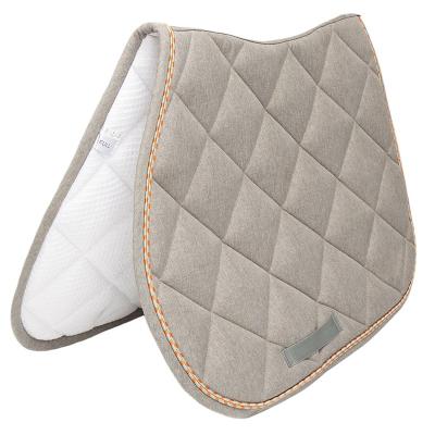 China wholesale custom quilted western english 100% all-purpose cotton honery comb cloth manufacturer polycotton dressage horse saddle pad for sale