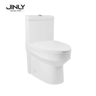 China Double-flow Chaozhou Factory Ceramic Washdown Toilet 250mm One Piece Toilet Bowl for sale