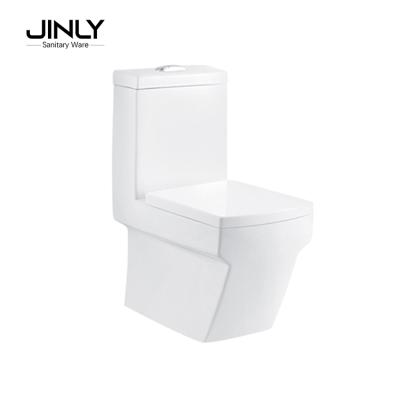 China Double-Flow Bathroom WC Ceramic Toilet Sanitary Ware One Piece Toilet for sale