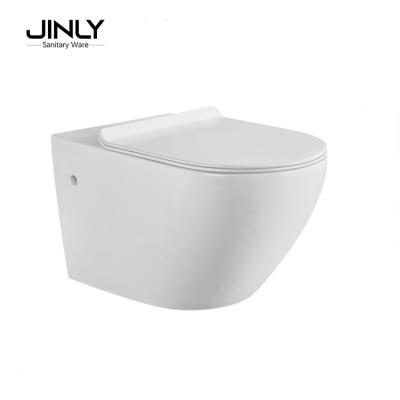 China Double-flush Hotel Wall-hung Toilet Ceramic Seat Toilet With Watermark Certification for sale