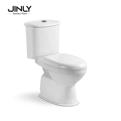 China Double-Flow West Africa Report Home Sanitary Ware Two-Piece Toilet P Trap Standard for sale