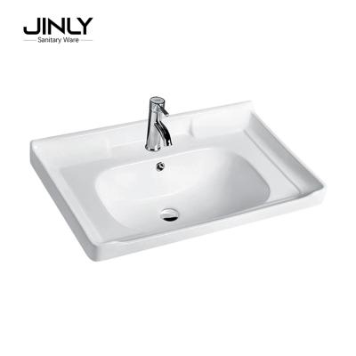 China Easy Clean Modern Bathroom Vanity Wash Hand Basins Cabinet Sinks Furniture Bowl Sink Ceramic Bathroom Sink for sale