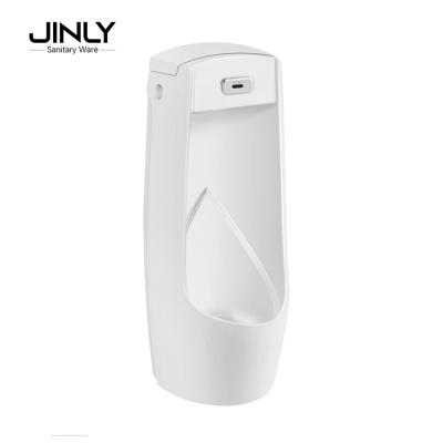 China Sensor Urinal Bathroom Floor Standing Ceramic Automatic Flush Gents Urinal for sale