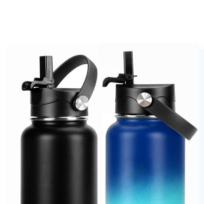 China Non Spill Wide Mouth Straw Lid For Hydro Water Bottle Flask With Straw Lid for sale