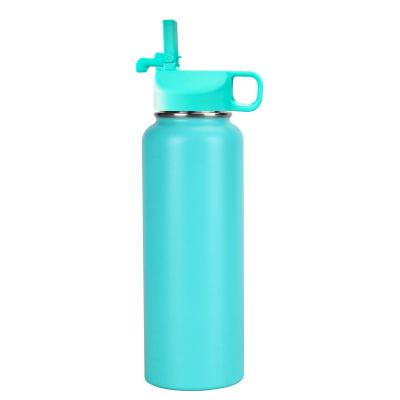 China PORTABLE Water Bottle Straw Lid Hydraulic Power Stainless Steel Bottle Vacuum Flask Straw Lid For New Wide Mouth Bottle Lid With Straw And Brush for sale