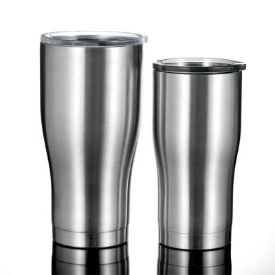 China 30 oz skinny black clear stainless steel viable tumbler sublimation tumblers with lid and straw wholesale for sale