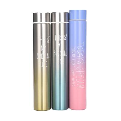 China 280ML PORTABLE Insulated Slim Upright Vacuum Flasks Stainless Steel Thermos Water Bottles for sale