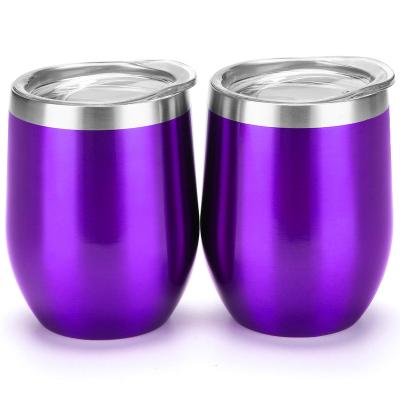 China Viable Tumbler Cups Wholesale Stainless Steel Sports Egg Shape Wine Coffee Tumbler Travel Mug for sale