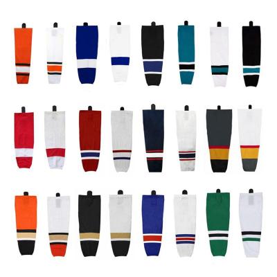 China Wholesale Custom 100% Polyester Mens Professional Hockey Socks Sets Ice Hockey Boots Hockey Wear For Team for sale