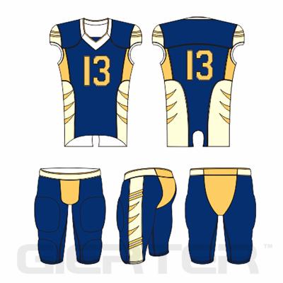 China Antibacterial Football Uniforms Rugby Wear Custom American Football Jersey for sale