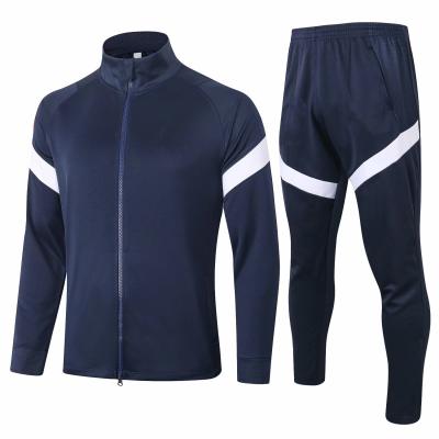 China Custom Men's Soccer Training Suits Polyester Soccer Training Uniforms Sets Football Wear Soccer Uniforms Womens Unisex Soccer Jacket Long Pants for sale