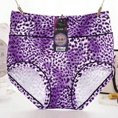 China Large size cheap sexy high hip sexy leopard print underwear lifting underwear women's underwear for sale