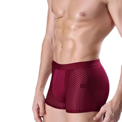 China Wholesale thin solid color modal sports mesh ice underwear traceless men's breathable underwear for sale