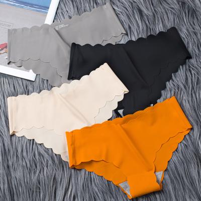 China Fashion QUICK DRY ice silk seamless women's underwear high-end cotton crotch Japanese girls' underwear for sale