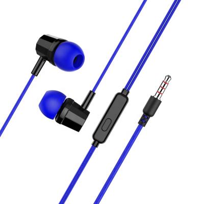 China Comfortable Wearing In-Ear 3.5mm Handfree Head Phones In Ear Sport Headphones Wired Earbuds With Mic Microphone for sale