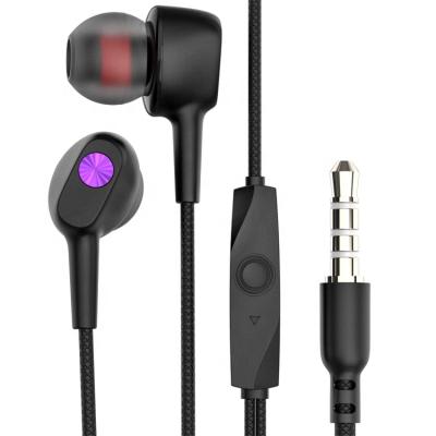 China Comfortable Wearing In Ear Bass Wired Stereo Earbuds With Microphone Champion For Samsung Xiaomi Vivo Oppo Mobile Phone for sale