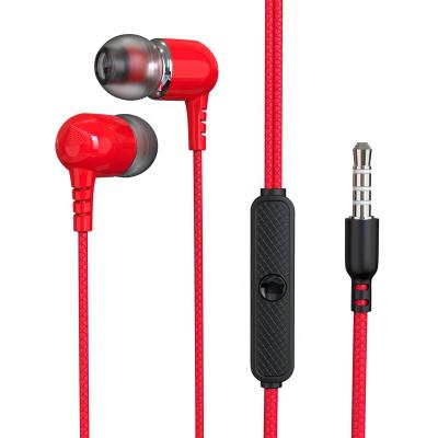 China Cheap Comfortable Wearing Handfree Bass Wired In Ear Earphone Earphone With Mic Microphone For Samsung Xiaomi Vivo Oppo Cell Phone for sale