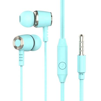 China Macarons Color Comfortable Wearing In-Ear Wired Game Ship Handfree Earphone With Mic Champ Cell Phone For Samsung Gionee Iphone Oppo Vivo for sale