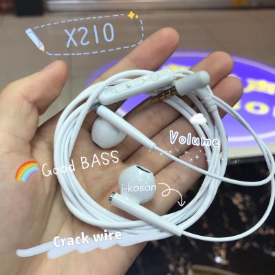 China 2021 In-ear Control Volume Wired Earphone With Microphone For Mobile Phone for sale