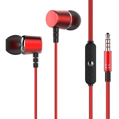 China Comfortable Wearing In-ear Bass Stereo Headset Wired Earphone 3.5mm With Mic Microphone Cell Phone For Iphone Samsung Nokia Xiaomi Smartphone for sale