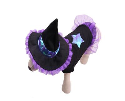 China Wholesale Custom New Stocked Christmas Magician Pet Transformation Halloween Dog Clothes for sale