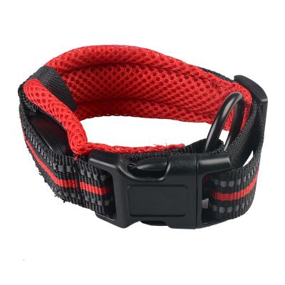 China Wholesale Reflective Collar Rechargeable Luminous Mesh Breathable Pet Dog Traction Collar for sale