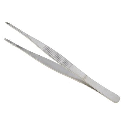 China Factory Price Manufacturer-Supplier Stocked Veterinary Toothed Hook Stainless Steel Tweezers for sale