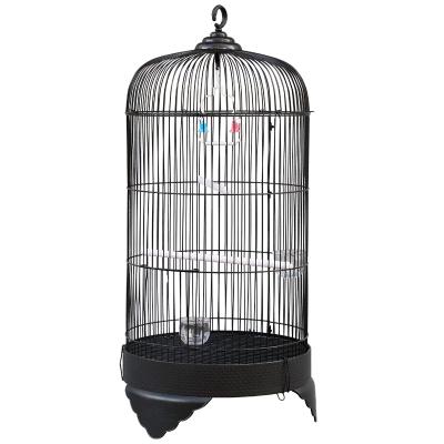 China Direct Wholesale Metal Bird Cage Parrot Dome Cage Large Starling Peony Bird Cage Breathable Practical Villa Factory for sale