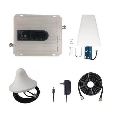 China Universal Home Office Farm Hotel Ship Tri Band GSM Signal Booster Mobile Phone Signal Booster Repeater 900mhz 1800nhz 2100mhz for sale