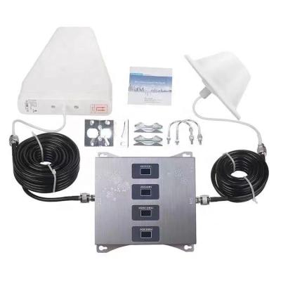 China Mobile Signal Booster 2G 3G 4G 5G Quad Band Repeater 900/1800/2100/2600mhz Mobile Cell Phone Signal Booster for sale