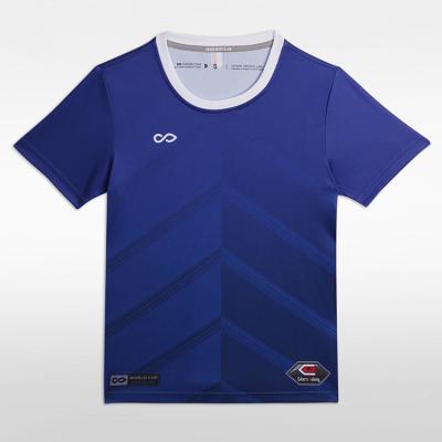 China Hot Selling Breathable Breathable Quick Dry Boys Soccer Wear Uniform Set Gift Football Jersey Kids Soccer Shirts Tracksuit Customized for sale