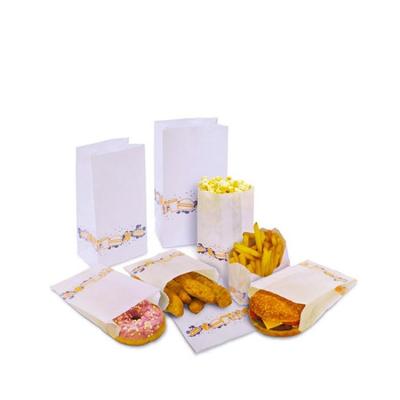 China Custom Printed Small Pointed Bottom Line Recyclable Kraft Paper Bakery Wrapping Cookie Sandwich Lunch Mini Flat v Sticker Wax Bags for sale