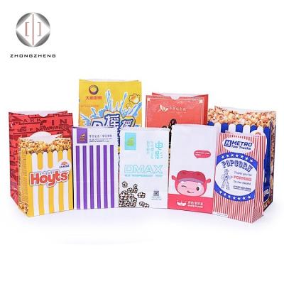 China Recyclable Kraft Paper Bags Popcorn Factory Shanghai Paper Bag For Popcorn for sale