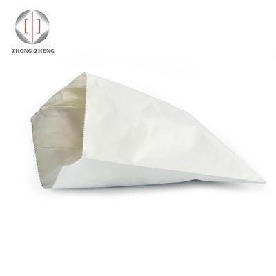 China Recyclable Custom Doner Parchment Hot Kebab BBQ Food Foil Laminated White Kraft Paper Packaging Bag for sale