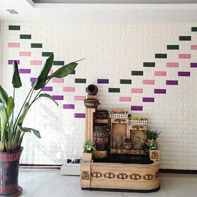 China Decorative Modern 3D Foam Brick Wall Panel For Bathroom for sale