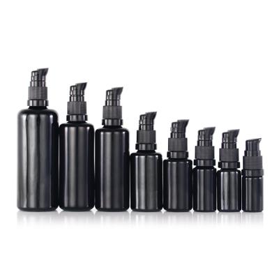 China 5ml 10ml 15ml 30ml 50ml 60ml 100ml 200ml personal care dropper bottle cbd oil essential oil black UV black glass bottle for sale